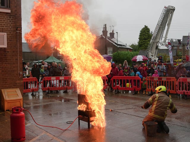 Open days like this give firefighters a chance to showcase their skills.