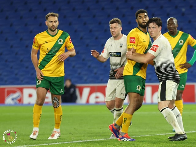 James Hammond’s majestic 95th minute free-kick clinched Horsham FC’s first league and Sussex Transport Senior Cup double in the club’s history.