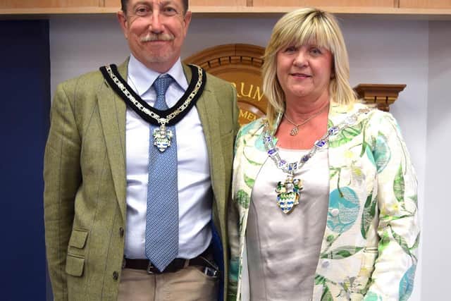 New Arun chairman Alison Cooper (right) with consort Andy Cooper