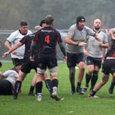 Shoreham RFC take on Burgess Hill RFC on a stormy day | Warwick Baker