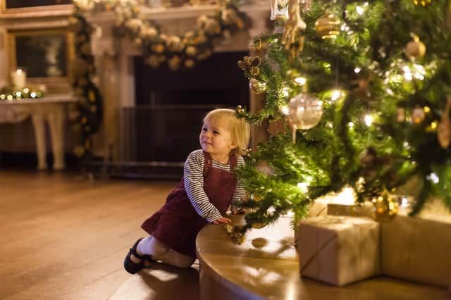 Petworth Christmas, checking out the presents, National Trust Images, Megan Taylor