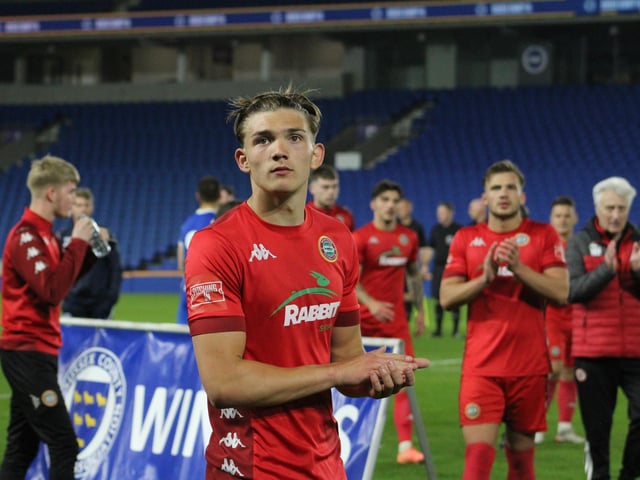 Brighton and Hove Albion v Worthing - Sussex Senior Challenge Cup final 2021/22 season. Picture by Cory Pickford