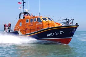 Eastbourne RNLI have bid a fond farewell to a much loved ship which had been on service at the station for 11 years. Picture: Eastbourne RNLI