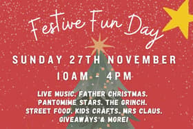 There will be lots to enjoy at a free Festive Fun Day at Priory Meadow on Sunday November 27