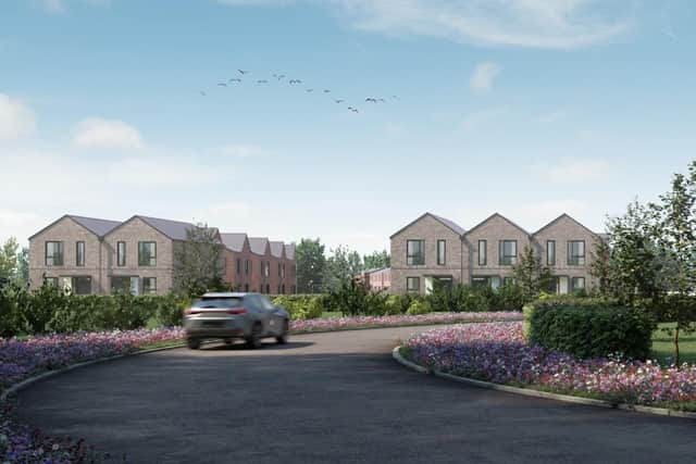CGI of proposed new homes