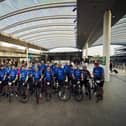 A team of 28 London Gatwick employees, including CEO Stewart Wingate, have raised more than £37,000 for charity in a three-day bike ride from the airport to Paris. Picture contributed