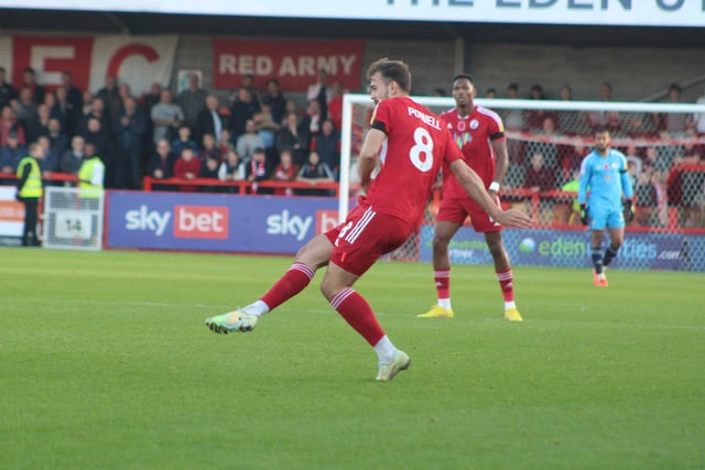 Not a performance to write home about for the midfielder today but came up with some wonderful progressive passes getting Crawley up the field. Certainly not a world class performance but definetly not a poor one either.