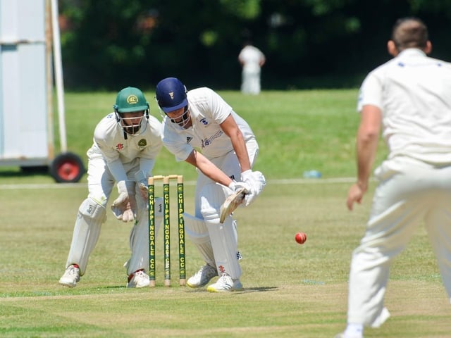 Action from Chippingdale v Broadwater CC in Division 4 West of the Sussex Cricket League