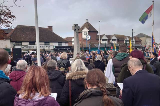 Remembrance Day Service in Hailsham Town Centre: 2022