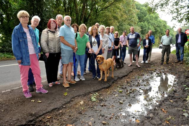Residents are petitioning to improve traffic management on a Chichester road which they say ‘presents a significant risk’ to pedestrians.