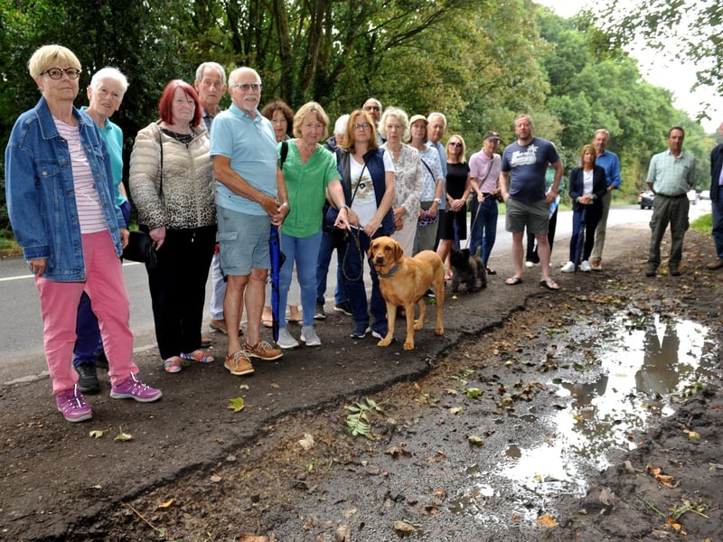 Residents are petitioning to improve traffic management on a Chichester road which they say ‘presents a significant risk’ to pedestrians.