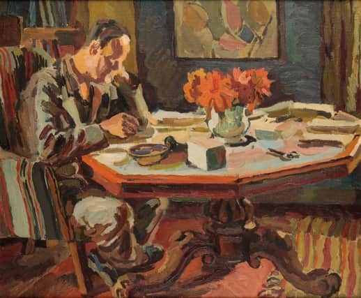 Duncan Grant, Angus Davidson, 1922. Oil on canvas, private collection. Copyright the estate of Duncan Grant, courtesy of DACS 2024