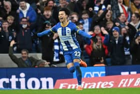 Brighton & Hove Albion star Kaoru Mitoma has been a 'big influence' on Roberto De Zerbi's side, according to the winger's Japan team-mate Eiji Kawashima. Picture by Andrew Powell/Liverpool FC via Getty Images