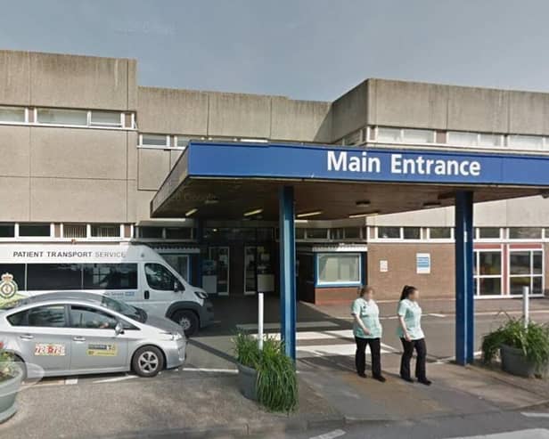 Eastbourne District General Hospital. Image: Google Maps.