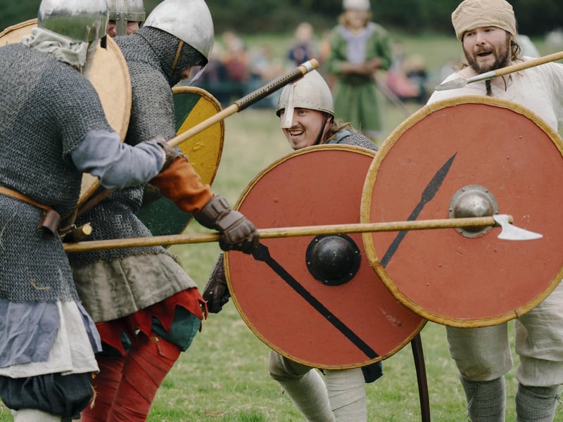 Battle of Hastings reenactment at Battle Abbey 2025. Pic supplied by Tom Arber/English Heritage.