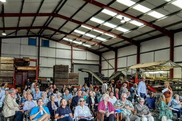 On a Sunday morning recently the congregations of the Priory churches of Easebourne, Lodsworth and Selham gathered in a most unusual venue – one of the large barns at Buddington Farm in Easebourne.