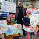 Campaigners opposed to the urbanisation of Chichester Harbour and the east/west corridor took to the streets in the district to highlight their case. Pic S Robards SR2303272