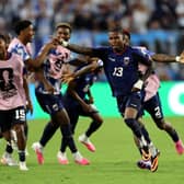 Cape Verde have been one of the stories of the World Cup in 2026 - but would allowing another 16 nations into the 2030 tournament be a step too far?  (Photo by Michael Reaves/Getty Images)