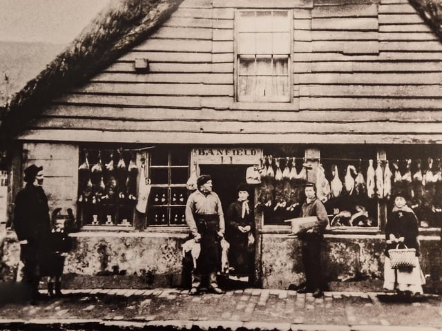 Banfield, the butcher's shop in High Street