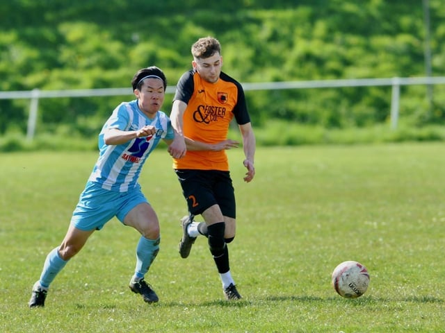 Action from Worthing United's win at home to Mile Oak in the SCFL Division 1