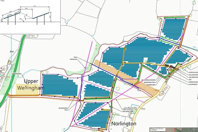Proposed location of solar farm in Ringmer