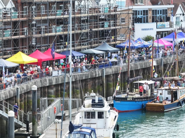 A colourful display of stalls from local businesses and organisations