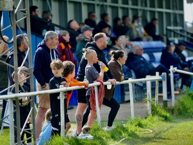 Action from Worthing United's win at home to Mile Oak in the SCFL Division 1