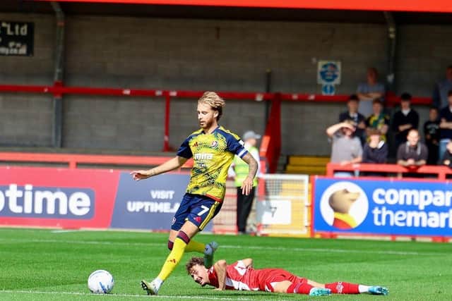 Crawley Town lost 3-1 to Cheltenham Town at the Broadfield Stadium | Picture: Thomas Forbes @thomasforbes_photography