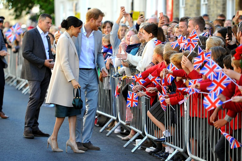 Harry and Meghan, Duke and Duchess of Sussex visit Chichester. Pic Steve Robards SR1825321