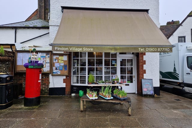 Findon Village Store gets constant comments about the stunning post box toppers