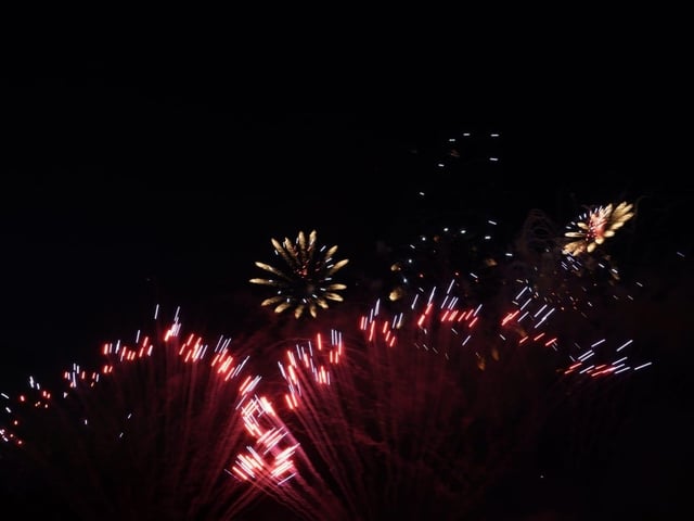 Fireworks at Goodwood Racecourse, August 2025