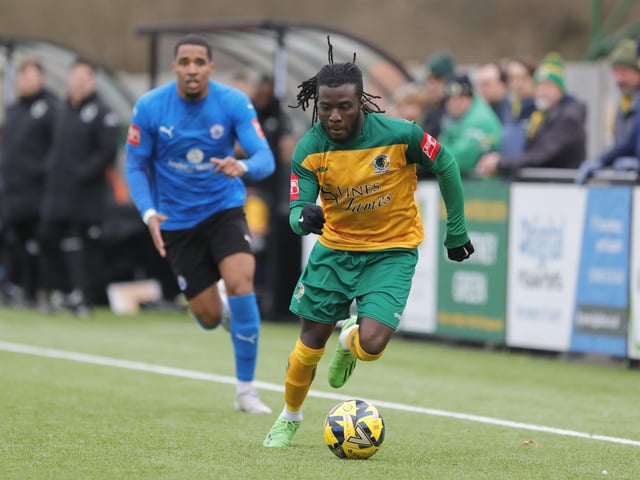 Isthmian Premier action from Horsham's excellent 3-1 home win over play-off chasing Billericay Town on Saturday