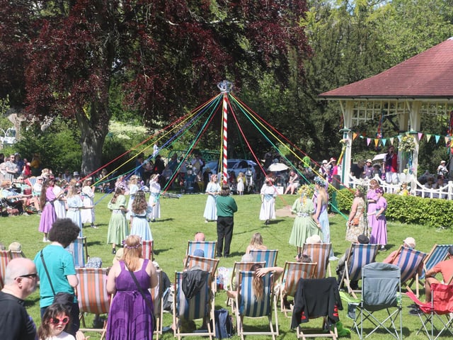 Crowning of the May Queen 2024 in Alexandra Park, Hastings, May 12. Photo by Roberts Photographic.