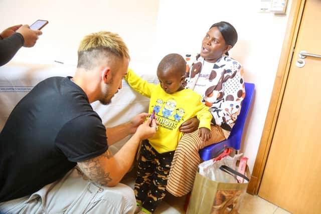 Nathan spoke to children and their families to learn of the work of Smile Train UK first hand