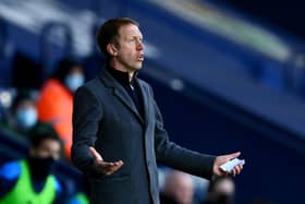 Brighton and Hove Albion manager Graham Potter. (Photo by Clive Mason/Getty Images)