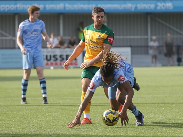 Action from Horsham's win over Cheshunt in the Isthmian premier division