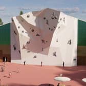 WSX Climbing Ltd wants to create a climbing facility on land west of Rowfant Business Centre in Wallage Lane, Rowfant. Image: WSX Climbing Ltd via Mid Sussex District Council planning portal