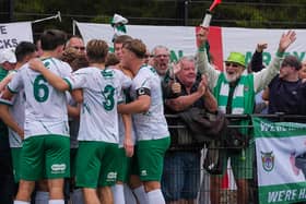 Action from Bognor Regis Town beating Kingstonian in a nine-goal thriller | Picture: Lyn and Trev Sports