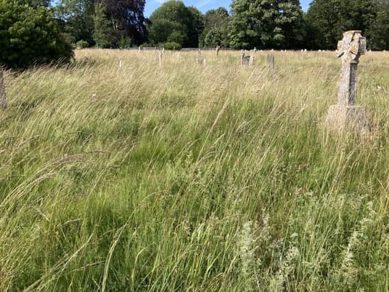 The cemetery, found in Rotten Row on the west side of the town, has upset a number of locals who have loved ones buried in the grounds, with many saying they can’t see the graves or the paths leading to them due to the long grass and dead flowers lying on the ground. (Credit: Facebook)