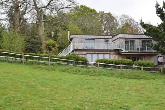 The property is constructed of cedar wood