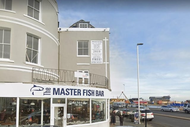 The Master Fish Bar - 1 E Parade, Hastings - 4.5/5 - 228 reviews. Picture from Google.