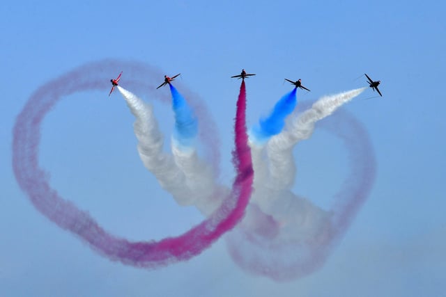 The Red Arrows at Airbourne in 2022 (Photo by Jon Rigby)