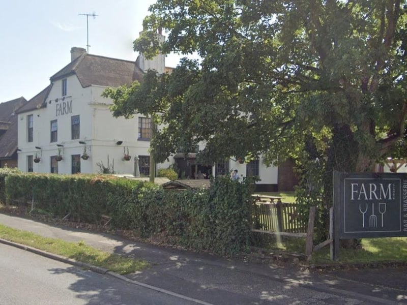 The Farm at Friday Street, in Friday Street, Eastbourne, has a rating of 4.3 from more than 1,000 reviews
