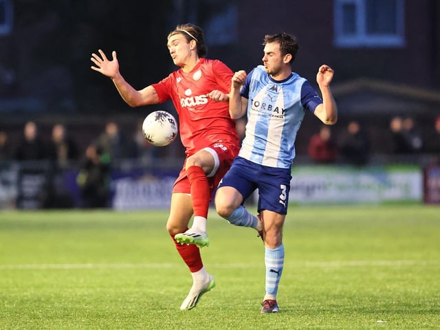 Action from Worthing's win over Torquay United in National South