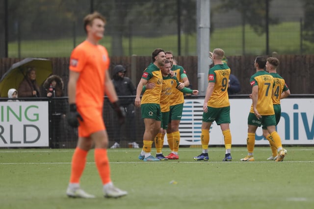 Match action from Horsham's 3-2 win over Potters Bar Town on Saturday