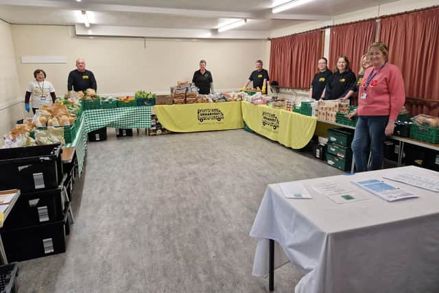 Southwick Community Food Hub volunteers ready to open for customers