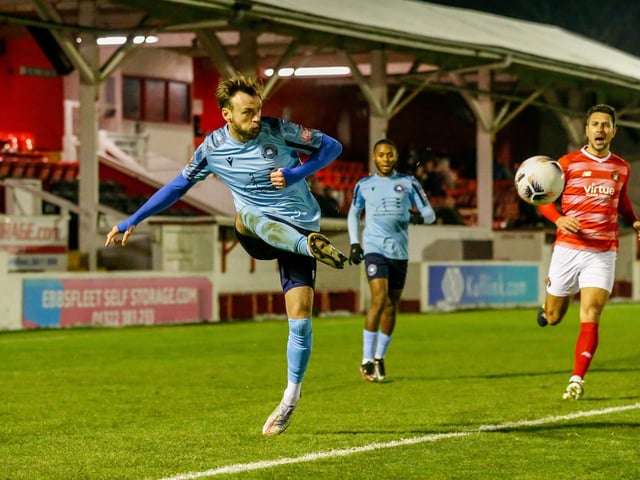 Action from Eastbourne Borough's superb 2-0 National League South win away to leaders Ebbsfleet
