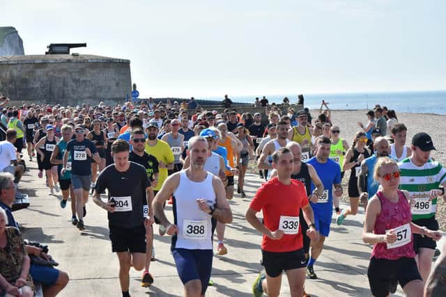 They're off in the Seaford 10k | Picture: Jon Lavis