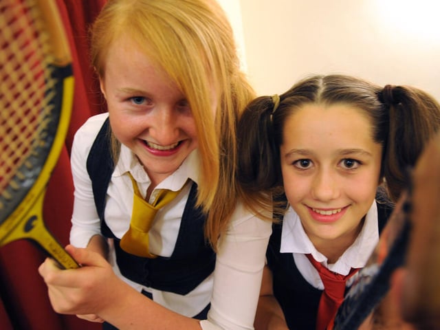 Lindfield Bonfire Night 2009. Georgina Ramsey and Alice Smith as St Trinians.