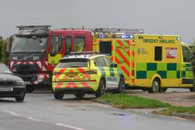 Emergency services on the scene. Photo: Sussex News and Pictures